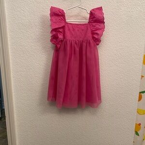 Cat & Jack girls pink fuchsia tulle dress size 2T